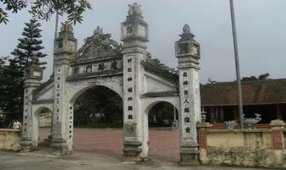 Cổng đình làng Lỗ Khê Nhà văn hóa thôn Lỗ Khê 4