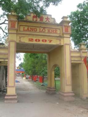 Bút nghiên của đức Thánh Cả Cổng làng Lỗ Khê Nhà bia sau đình Lỗ Khê Đình 5