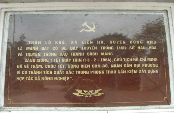 Đình làng Lỗ Khê vinh dự đón Bác Hồ về chúc tết năm Giáp Thìn 13 2 1964 7