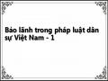Bảo lãnh trong pháp luật dân sự Việt Nam