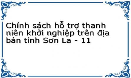 Giải Pháp Hoàn Thiện Chính Sách Hỗ Trợ Thanh Niên Khởi Nghiệp Trên Địa Bàn Tỉnh Sơn La