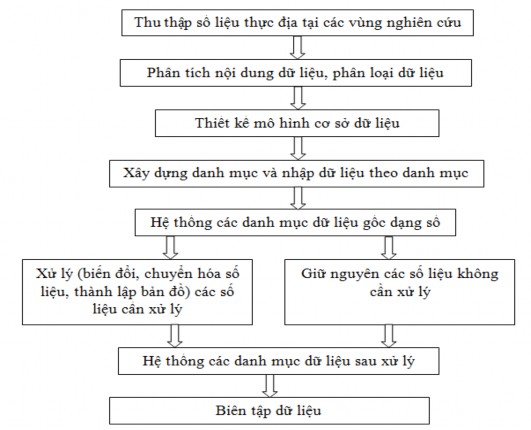 Hình 2 16 Sơ đồ bước xây dựng cơ sở dữ liệu phóng xạ môi trường 3
