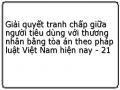 Giải quyết tranh chấp giữa người tiêu dùng với thương nhân bằng tòa án theo pháp luật Việt Nam hiện nay - 21