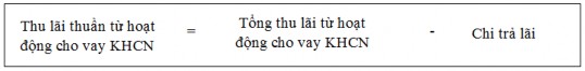 Tỷ lệ thu nhập lãi cận biên trong cho vay KHCN Hệ số NIM Net Interest Margin là 9