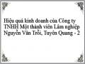 Hiệu quả kinh doanh của Công ty TNHH Một thành viên Lâm nghiệp Nguyễn Văn Trỗi, Tuyên Quang - 2