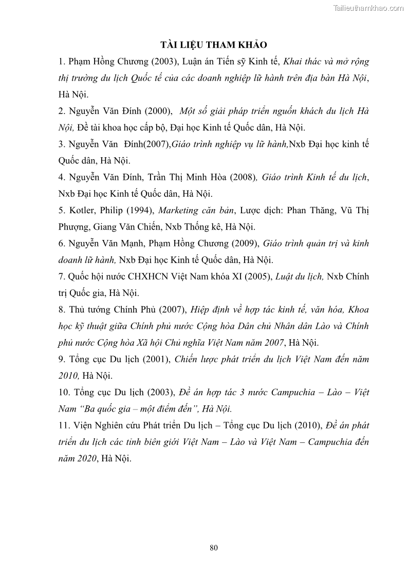 Khóa luận tốt nghiệp Văn hóa du lịch Xây dựng và bán chương trình du lịch đi Lào dành cho thị trường khách Hải Dương của Công ty Cổ phần Du lịch Nữ Hoàng - 11 Trang 1