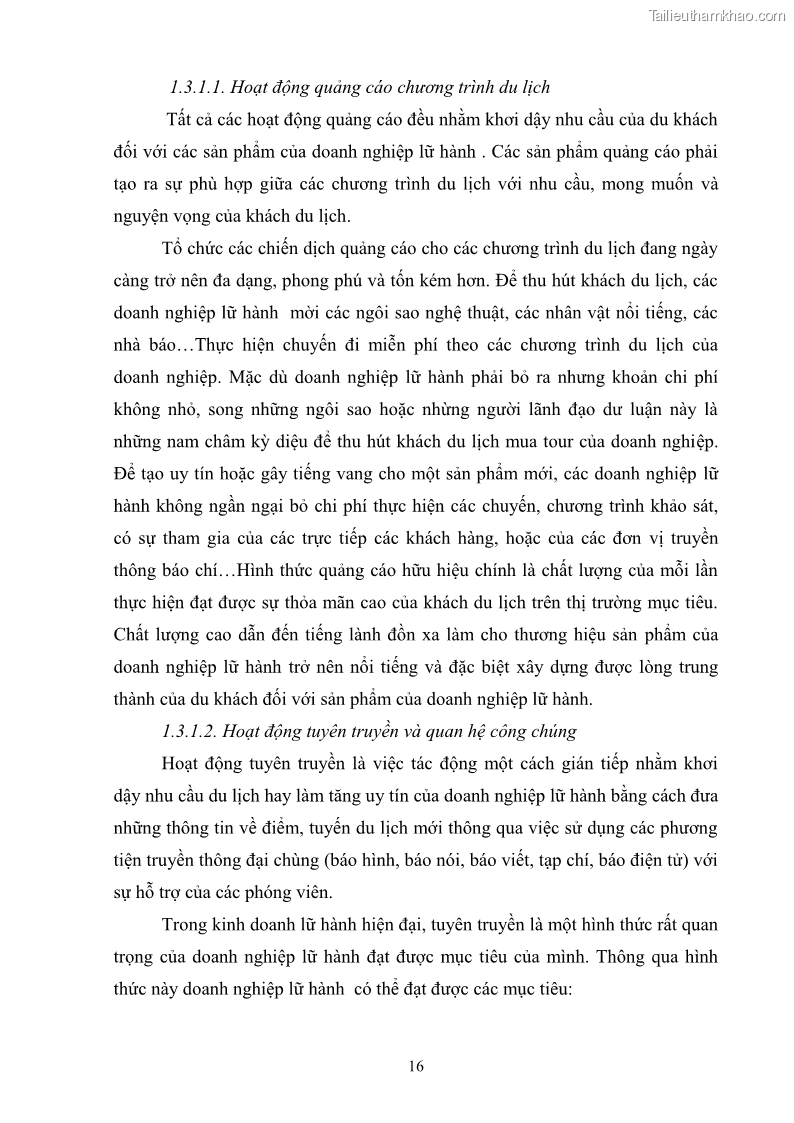 Khóa luận tốt nghiệp Văn hóa du lịch Xây dựng và bán chương trình du lịch đi Lào dành cho thị trường khách Hải Dương của Công ty Cổ phần Du lịch Nữ Hoàng - 3 Trang 1