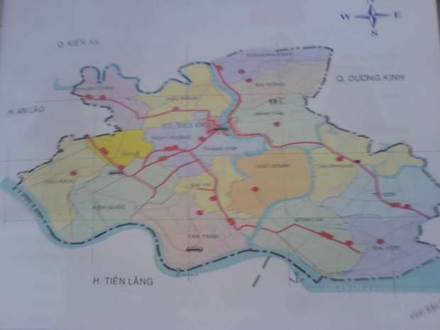 Bản đồ hành chính huyện Kiến Thuỵ Huyện Kiến Thuỵ Tài liệu tham khảo 1 17