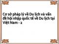 Cơ sở pháp lý về Du lịch và vấn đề hội nhập quốc tế về Du lịch tại Việt Nam - 2