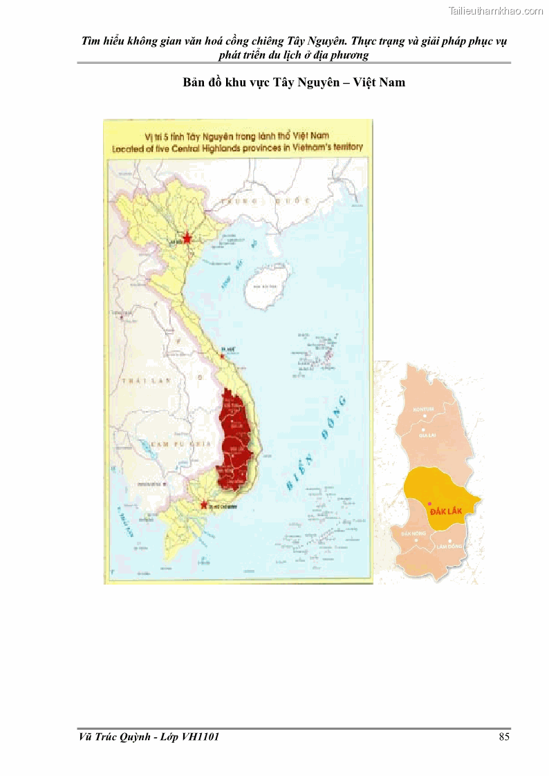 Khóa luận tốt nghiệp Văn hóa du lịch Tìm hiểu không gian văn hoá cồng chiêng Tây Nguyên. Thực trạng và giải pháp phục vụ phát triển du lịch ở địa phương - 12 Trang 89