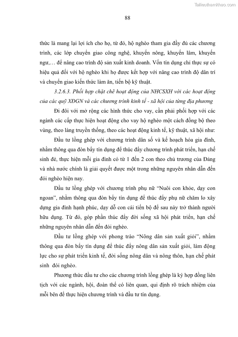 Luận văn Thạc sĩ Kinh tế Chất lượng cho vay hộ nghèo tại Ngân hàng Chính sách xã hội Việt Nam - Chi nhánh Bắc Ninh - 13 Trang 97