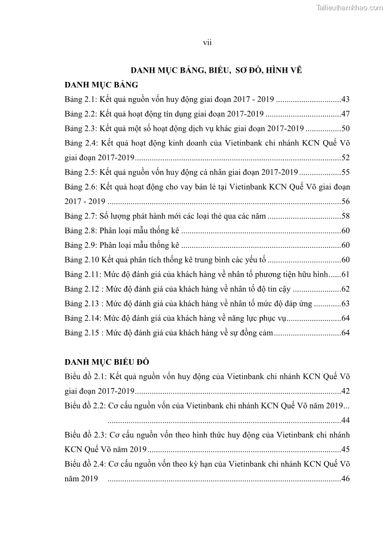 Luận văn Thạc sĩ Kinh tế Chất lượng dịch vụ ngân hàng bán lẻ tại Ngân hàng Thương mại cổ phần Công thương Việt Nam- Chi nhánh Khu công nghiệp Quế Võ - 2 Trang 9