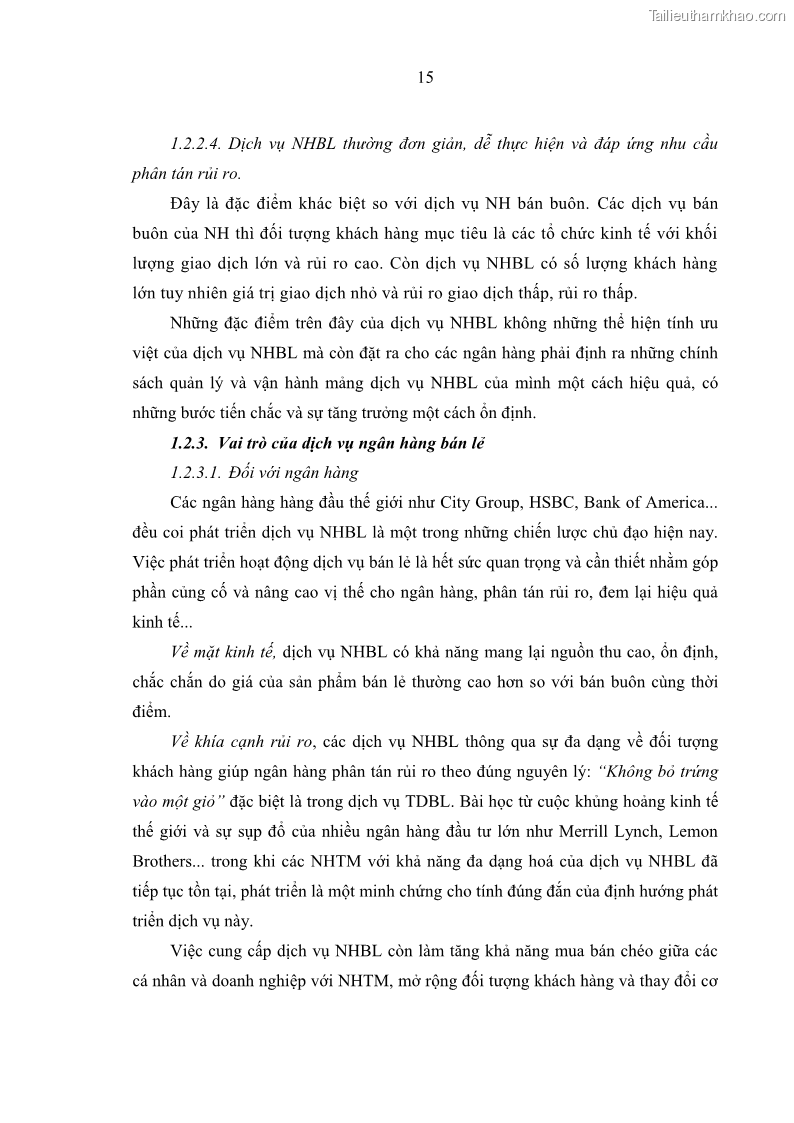 Luận văn Thạc sĩ Kinh tế Chất lượng dịch vụ ngân hàng bán lẻ tại Ngân hàng Thương mại cổ phần Công thương Việt Nam- Chi nhánh Khu công nghiệp Quế Võ - 4 Trang 25