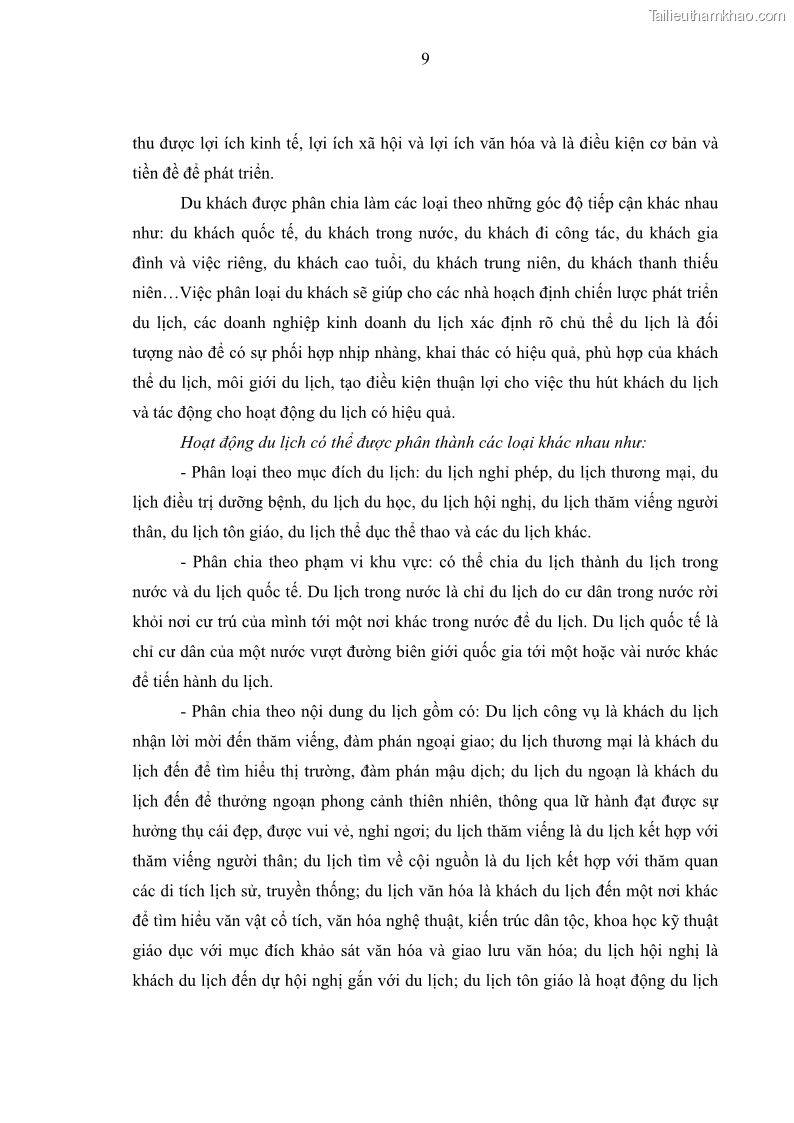 Luận văn Thạc sĩ Kinh tế Phát triển du lịch thành phố Hồ Chí Minh trong hội nhập quốc tế giai đoạn 2016 - 2025 - 3 Trang 17