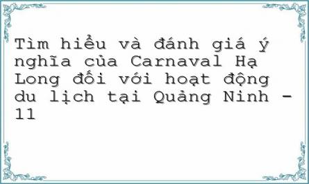 Tìm hiểu và đánh giá ý nghĩa của Carnaval Hạ Long đối với hoạt động du lịch tại Quảng Ninh - 11