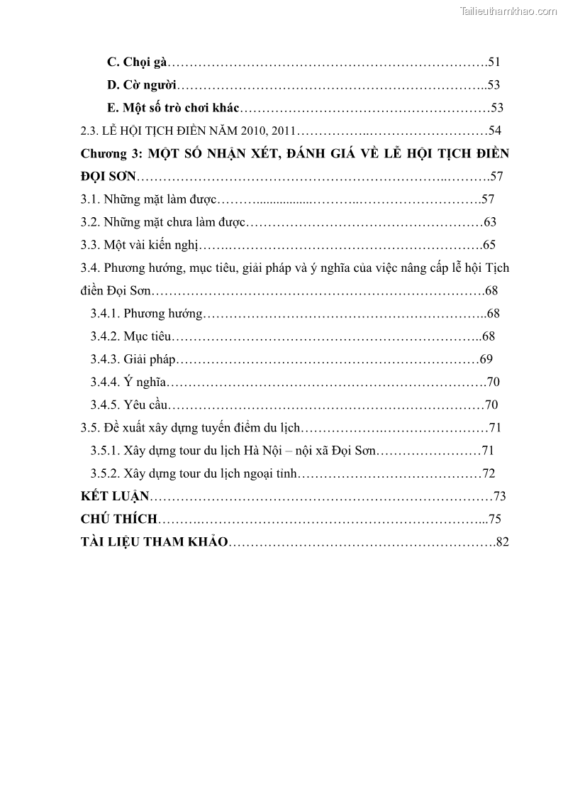 Khóa luận tốt nghiệp Văn hóa du lịch Nghi lễ cày Tịch điền Đọi Sơn huyện Duy Tiên tỉnh Hà Nam với phát triển du lịch - 2 Trang 9
