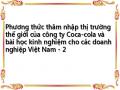 Phương thức thâm nhập thị trường thế giới của công ty Coca-cola và bài học kinh nghiệm cho các doanh nghiệp Việt Nam - 2