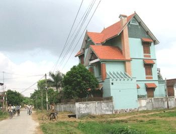 Một kiểu nhà mới ở làng Mái – Bắc Ninh Ngõ xóm được bê tông hóa 8