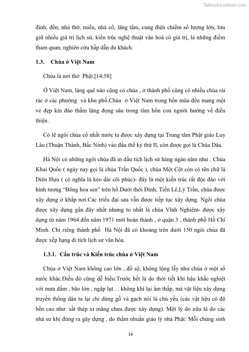 Khóa luận tốt nghiệp Văn hóa du lịch Khai thác giá trị hệ thống chùa Thủy Nguyên phục vụ phát triển du lịch - 3 Trang 17