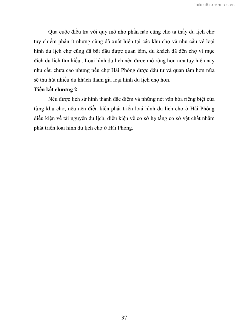 Khóa luận tốt nghiệp Văn hóa du lịch Nghiên cứu khai thác chợ Hải Phòng phục vụ phát triển loại hình du lịch chợ - 6 Trang 41