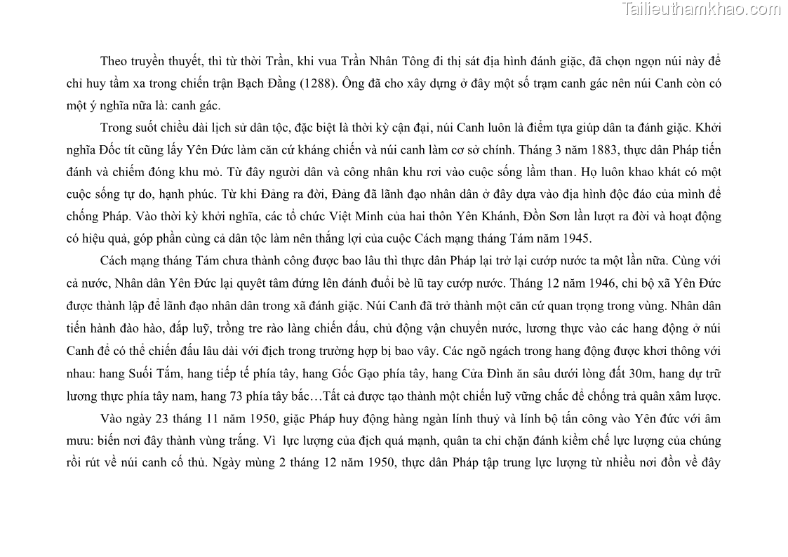 Khóa luận tốt nghiệp Văn hóa du lịch Tìm hiểu các di tích lịch sử văn hoá ở huyện Đông Triều – Quảng Ninh phục vụ cho phát triển du lịch - 8 Trang 57