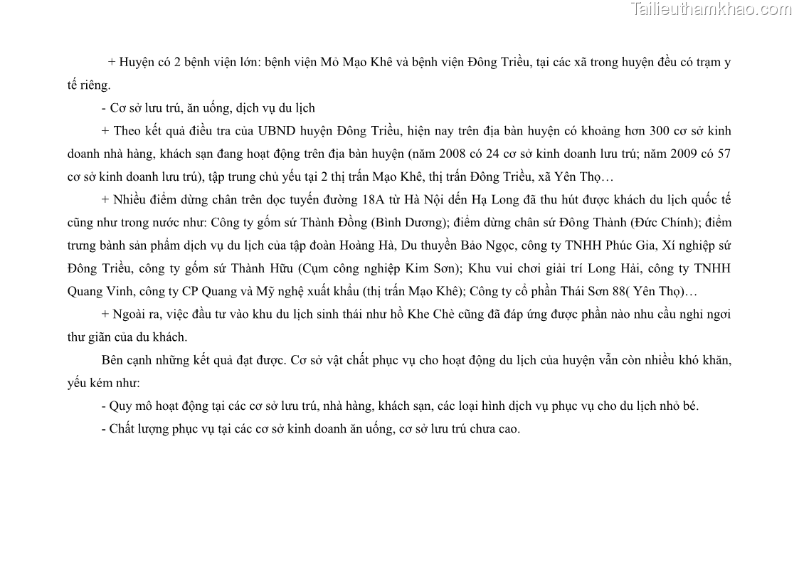 Khóa luận tốt nghiệp Văn hóa du lịch Tìm hiểu các di tích lịch sử văn hoá ở huyện Đông Triều – Quảng Ninh phục vụ cho phát triển du lịch - 9 Trang 65
