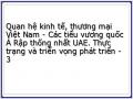 Quan hệ kinh tế, thương mại Việt Nam - Các tiểu vương quốc Ả Rập thống nhất UAE. Thực trạng và triển vọng phát triển - 3