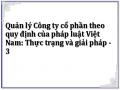 Tổng Quan Về Quản Lý Ctcp Theo Quy Định Của Pháp Luật Việt Nam‌