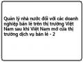 Quản lý nhà nước đối với các doanh nghiệp bán lẻ trên thị trường Việt Nam sau khi Việt Nam mở cửa thị trường dịch vụ bán lẻ - 2