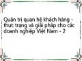 Quản trị quan hệ khách hàng - thực trạng và giải pháp cho các doanh nghiệp Việt Nam - 2