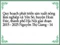 Quy hoạch phát triển sản xuất nông lâm nghiệp xã Yên Sở, huyện Hoài Đức, thành phố Hà Nội giai đoạn 2015 - 2025 Nguyễn Thị Giang - 14