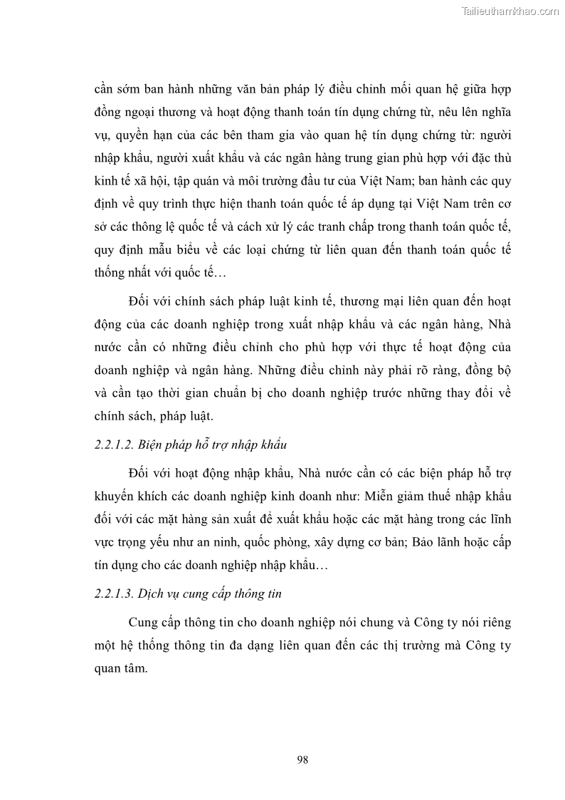 Khóa luận tốt nghiệp Rủi ro trong thanh toán quốc tế tại công ty cổ phần dịch vụ kỹ thuật - TSC - 14 Trang 105