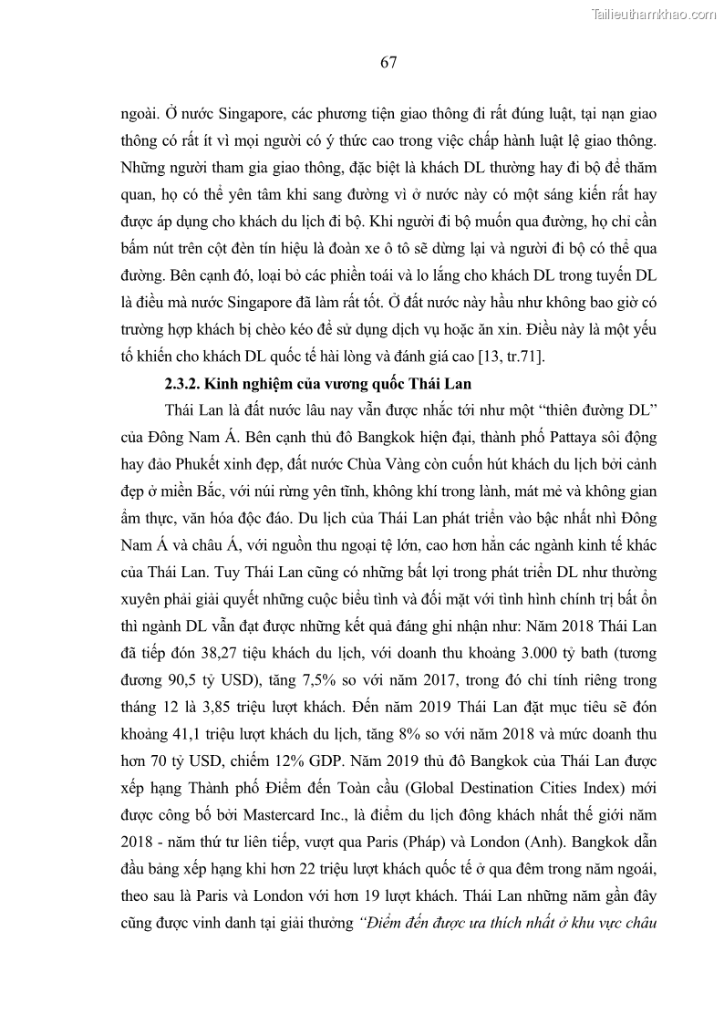 Luận án Tiến sĩ Kinh tế chính trị Kinh tế du lịch ở các tỉnh Nam Trung Bộ nước Cộng hòa dân chủ nhân dân Lào - 10 Trang 73