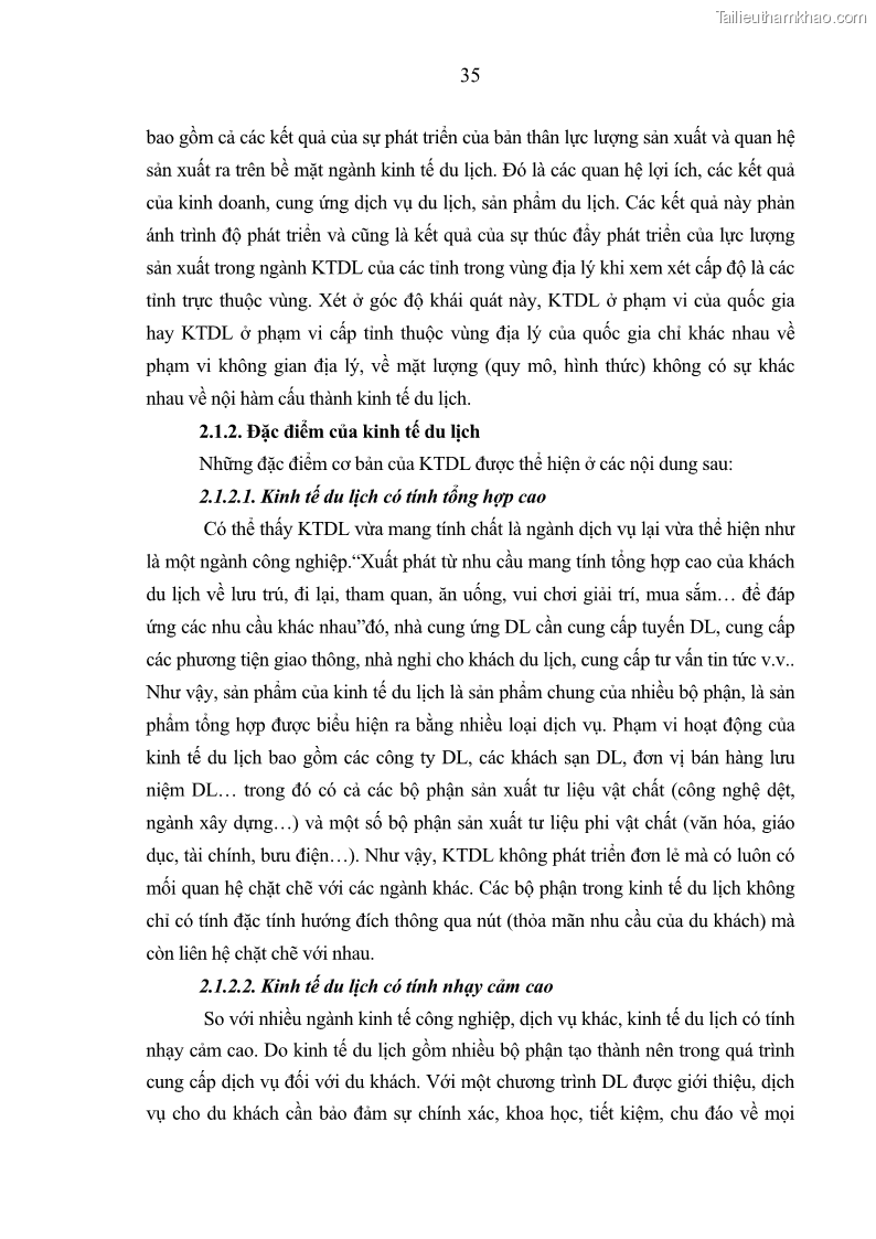 Luận án Tiến sĩ Kinh tế chính trị Kinh tế du lịch ở các tỉnh Nam Trung Bộ nước Cộng hòa dân chủ nhân dân Lào - 6 Trang 41