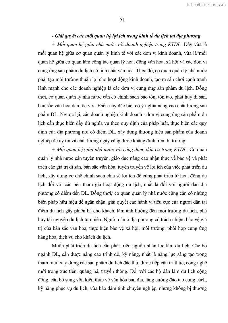 Luận án Tiến sĩ Kinh tế chính trị Kinh tế du lịch ở các tỉnh Nam Trung Bộ nước Cộng hòa dân chủ nhân dân Lào - 8 Trang 57