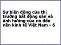 Ảnh Hưởng Của Sự Biến Động Trên Thị Trường Bất Động Sản Đến Nền Kinh Tế Việt Nam