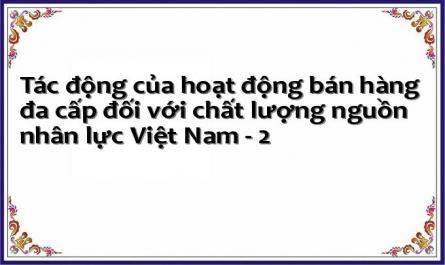 Tác động của hoạt động bán hàng đa cấp đối với chất lượng nguồn nhân lực Việt Nam - 2