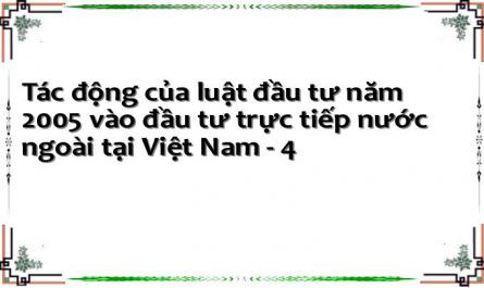 Đầu Tư Trực Tiếp Nước Ngoài Tại Việt Nam.‌