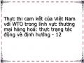 Thực thi cam kết của Việt Nam với WTO trong lĩnh vực thương mại hàng hoá: thực trạng tác động và định hướng - 12