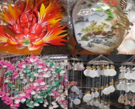 Các sản phẩm lưu niệm từ vỏ nhuyễn thể ở Đồ Sơn ảnh tác giả Những 7