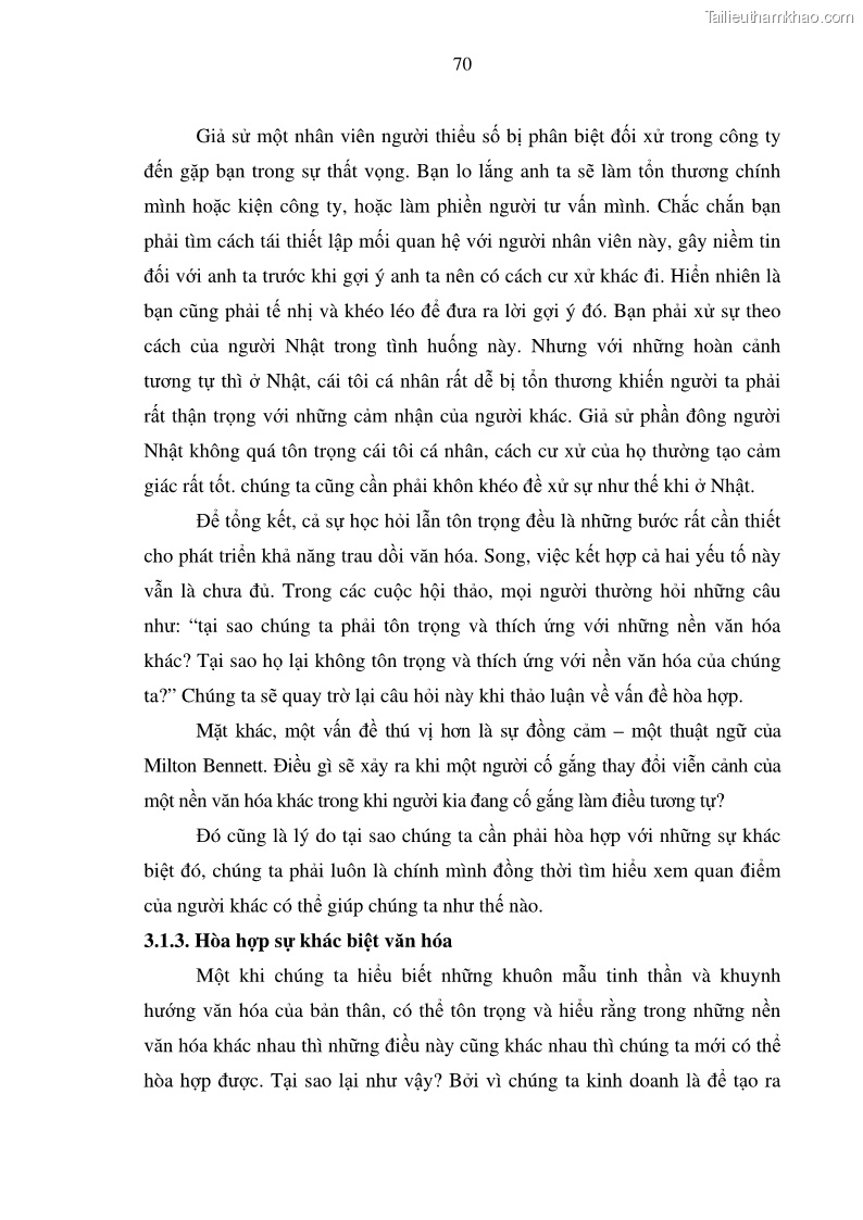 Khóa luận tốt nghiệp Quản trị đa văn hóa tại các tập đoàn đa quốc gia và bài học cho các doanh nghiệp Việt Nam trong thời kỳ toàn cầu hóa - 10 Trang 73