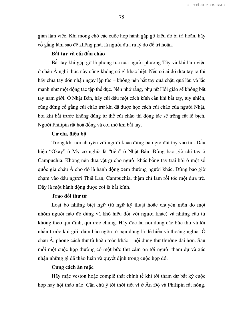 Khóa luận tốt nghiệp Quản trị đa văn hóa tại các tập đoàn đa quốc gia và bài học cho các doanh nghiệp Việt Nam trong thời kỳ toàn cầu hóa - 11 Trang 81