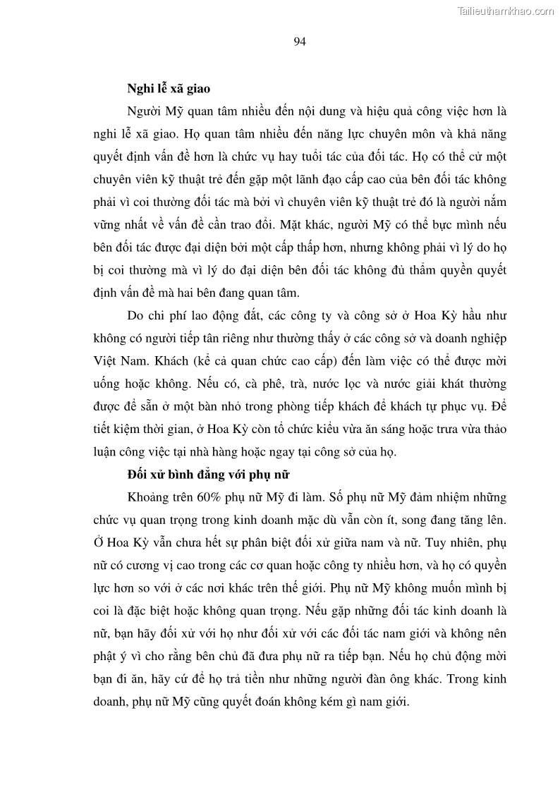 Khóa luận tốt nghiệp Quản trị đa văn hóa tại các tập đoàn đa quốc gia và bài học cho các doanh nghiệp Việt Nam trong thời kỳ toàn cầu hóa - 13 Trang 97