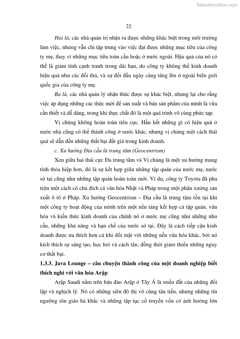 Khóa luận tốt nghiệp Quản trị đa văn hóa tại các tập đoàn đa quốc gia và bài học cho các doanh nghiệp Việt Nam trong thời kỳ toàn cầu hóa - 4 Trang 25