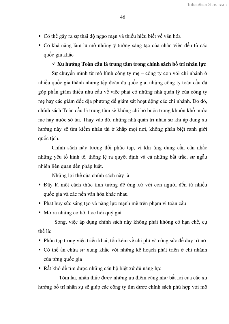 Khóa luận tốt nghiệp Quản trị đa văn hóa tại các tập đoàn đa quốc gia và bài học cho các doanh nghiệp Việt Nam trong thời kỳ toàn cầu hóa - 7 Trang 49