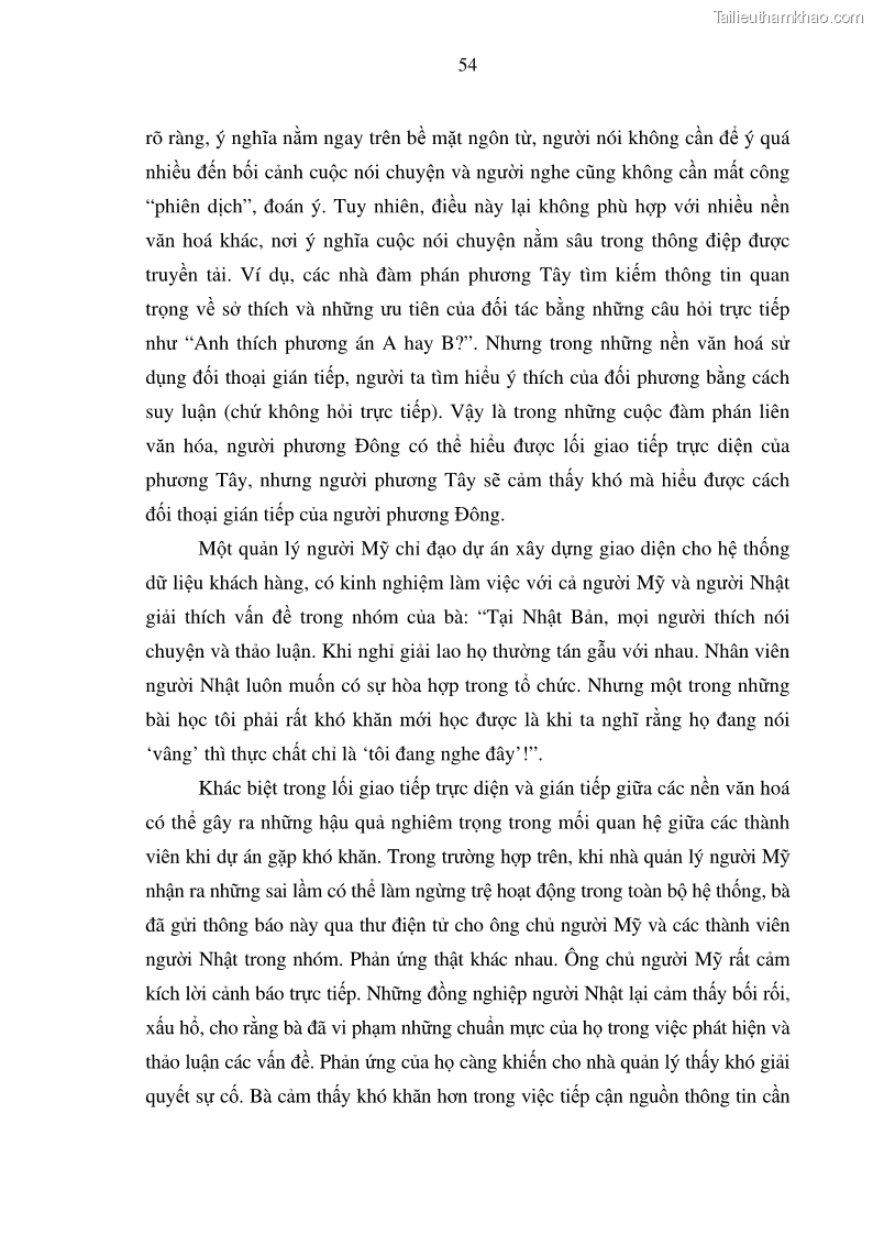 Khóa luận tốt nghiệp Quản trị đa văn hóa tại các tập đoàn đa quốc gia và bài học cho các doanh nghiệp Việt Nam trong thời kỳ toàn cầu hóa - 8 Trang 57