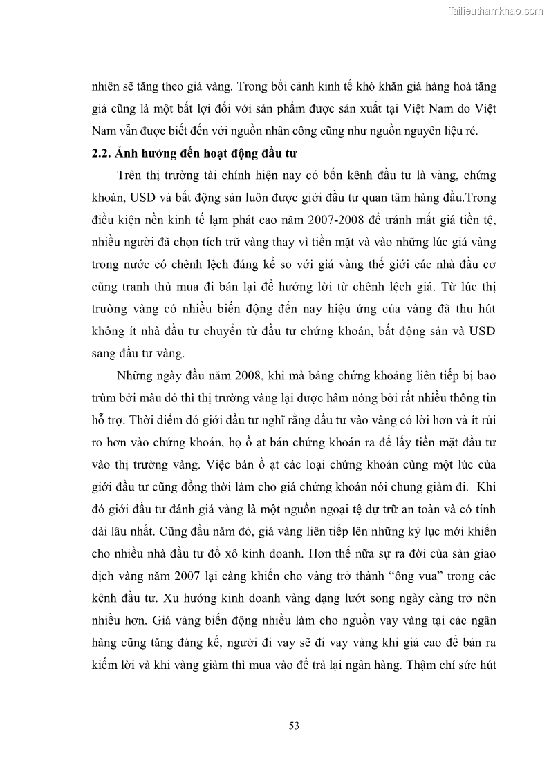 Khóa luận tốt nghiệp Thị trường vàng Việt Nam thực trạng và giải pháp - 8 Trang 57