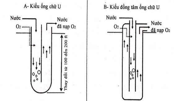 Hình 1 13 Sơ đồ thiết bị sục khí cưỡng bức kiểu ống chữ U Nguồn Báo 1