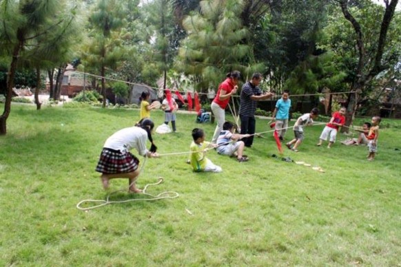 Học sinh tìm hiểu về loài rau lưỡi hổ Nướng cá và thưởng thức món cá 7