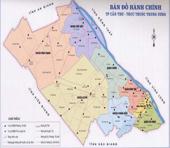 TPCT nằm ở trung và hạ lưu Sông Mê Kông là trung tâm Kinh tế Văn hóa của cả 1